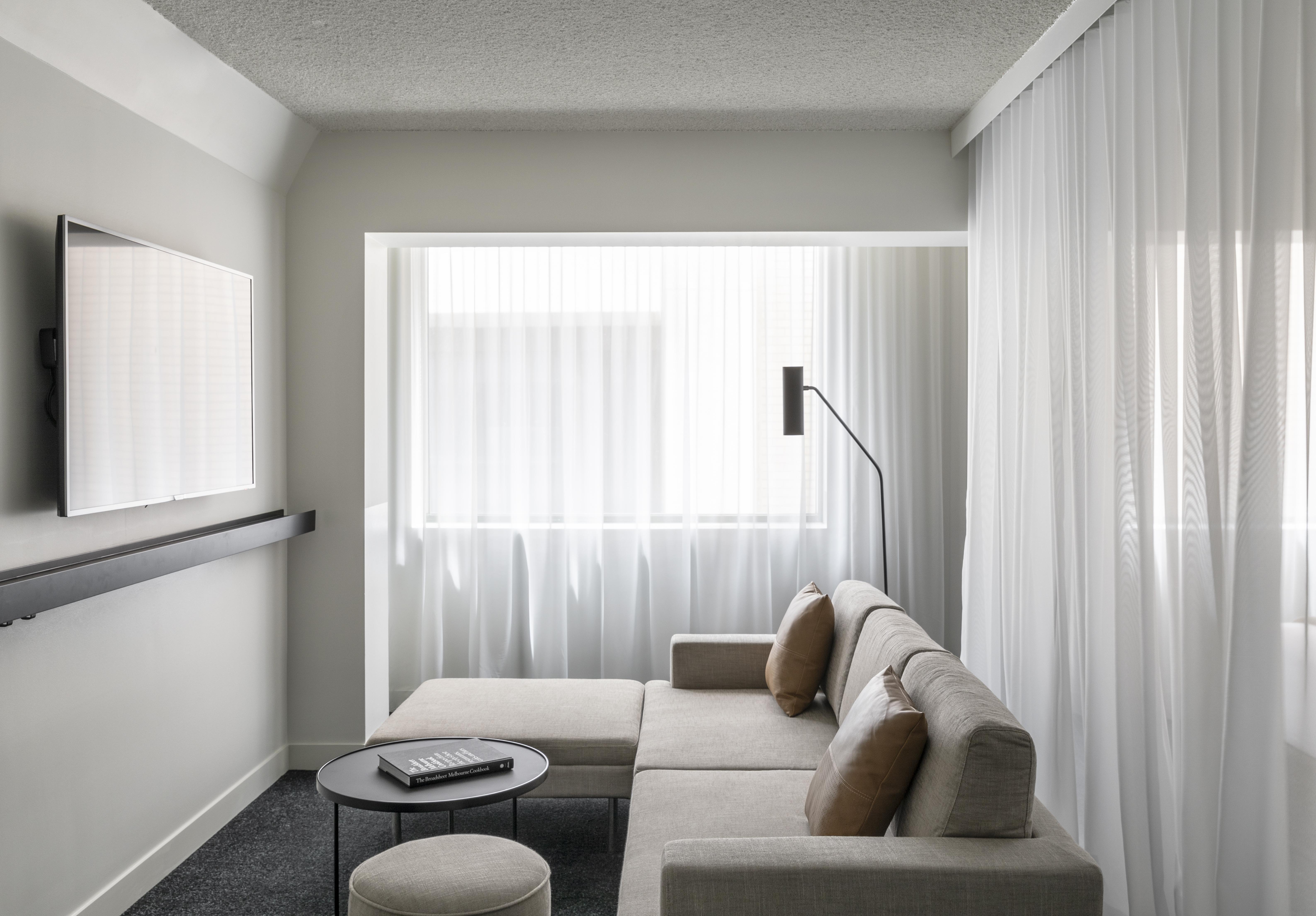 Lancemore Crossley St. Melbourne Dış mekan fotoğraf A living room at the Hotel