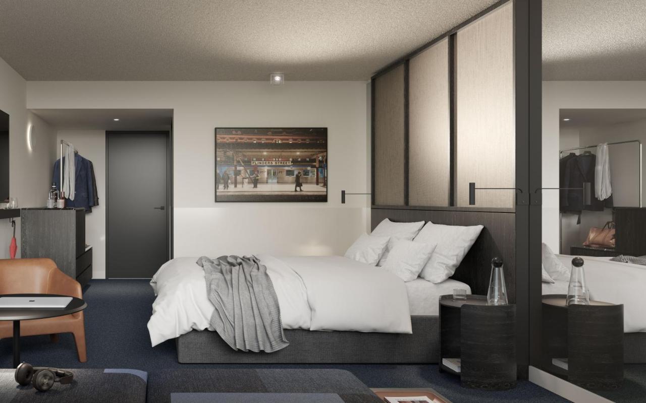 Lancemore Crossley St. Melbourne Dış mekan fotoğraf A bedroom at the hotel